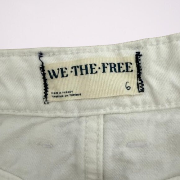 Free People We The Free Come As You Are Denim Maxi Skirt Sz 6 White - Picture 7 of 13